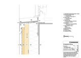 Window sill + overhanging profile + drip setback + flush to seam