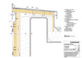 Facade ridge, flush fascia, two-piece profile